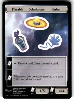 MTG - Playable-Delusionary-Hydra​ [Unfinity Stickers]​ NM #30/48🔥💥🔥 - Image 1