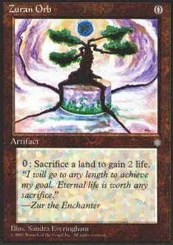 MTG Zuran Orb, Ice Age, Damaged, English - Image 1