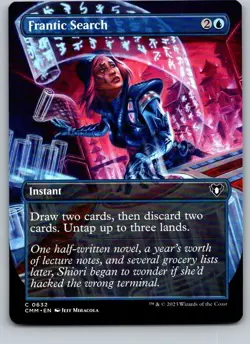 Frantic Search (Borderless) Commander Masters Regular - Image 1