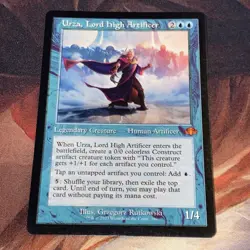 Urza, Lord High Artificer X1 Mtg Dominaria Remastered Nm Retro Frame - Image 1