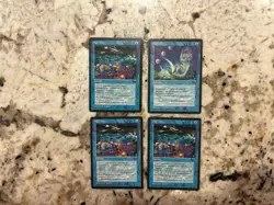 Mtg High Tide x4 - Magic the Gathering High Tide Lp-Played - Image 1