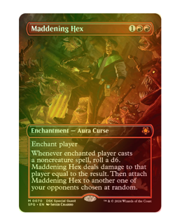 Maddening Hex - Foil - Borderless Special Guest Duskmourn - Image 1