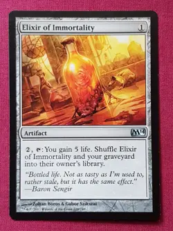 Magic The Gathering 2014 CORE SET M14 ELIXIR OF IMMORTALITY artifact card MTG - Image 1