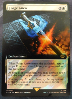 MTG - Forge Anew - Surge Foil - Ext. Art - NM - Universes Beyond - LOTR - Image 1