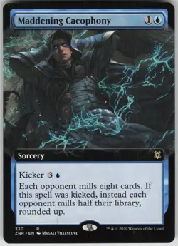 Magic the Gathering TCG Maddening Cacophony (Extended Art) R Zendikar Rising 330 - Image 1