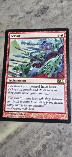 Fervor Core Set 2013 (M13) Regular Enchantment Rare MTG NM - Image 1