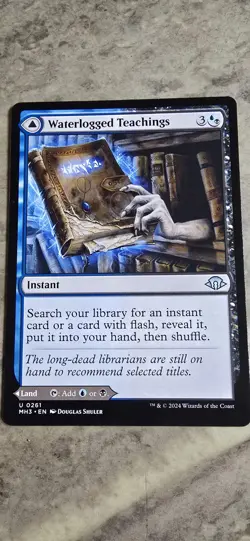 Waterlogged Teachings Modern Horizons 3 Regular Instant Uncommon MTG NM - Image 1