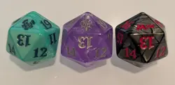 Magic The Gathering Oversized 20 Sided Spindown Dice (Lot Of 3) - Image 1