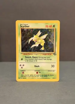 Pokemon Jungle Scyther Holo - Lightly Played LP - Original Vintage 10/64 - Image 1