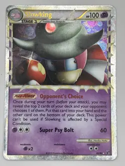 Pokemon TCG 2010 HGSS Undaunted Slowking Prime Holo 85/90 Heavily Played - Image 1