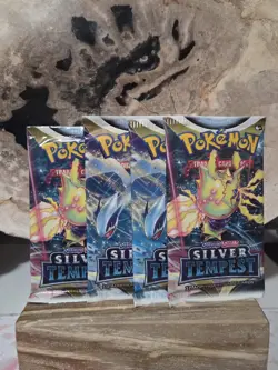 (Lot of 4) Pokemon TCG: Sword & Shield Silver Tempest Booster Pack Sealed - Image 1