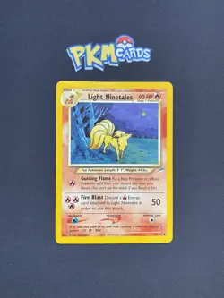 Pokemon TCG Light Ninetales Neo Destiny 50/105 Regular MP. - Image 1