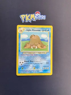 Pokemon TCG Light Piloswine Neo Destiny 26/105 Regular Rare LP. - Image 1