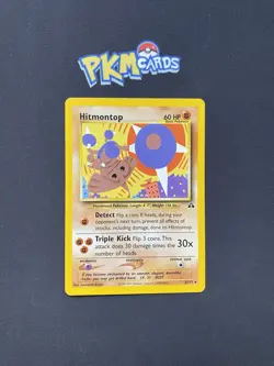Pokemon TCG Hitmontop Neo Discovery 22/75 Regular Rare LP. - Image 1