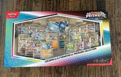 Pokemon Prismatic Evolutions Lucario EX & Tyranitar EX Premium Collection SEALED - Image 1