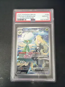 PSA 10 Cynthia's Roserade 184/182 Pokemon Destined Rivals DRI EN 2025 GEM MINT - Image 1