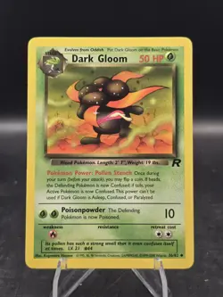 Pokemon TCG Dark Gloom 36/82 Team Rocket Unlimited Regular Uncommon NM - Image 1