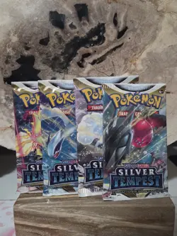 (Lot of 4) Pokemon TCG: Sword & Shield Silver Tempest Booster Pack Sealed - Image 1