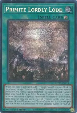 Primite Lordly Lode - 1st Edition 2025 Mega-Pack NM YuGiOh - Image 1