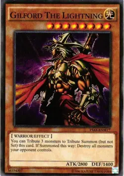 GILFORD THE LIGHTNING YUGiOh YU GI OH Custom Anime Collectible Card - Image 1