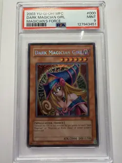 2003 YU-GI-OH! MFC-MAGICIAN'S FORCE #000 DARK MAGICIAN GIRL PSA 9 Paladin 2 - Image 1