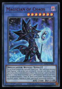 Yugioh Magician of Chaos (Red) LDS3-EN089 1st Ed Ultra Rare NM - Image 1