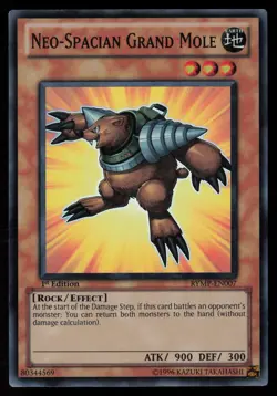Yugioh Neo-Spacian Grand Mole RYMP-EN007 1st Edition Super Rare NM - Image 1