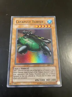 Yu-Gi-Oh! TCG, Catapult Turtle, MRD-075, super rare, unlimited - Image 1