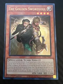 Yugioh The Golden Swordsoul SDAZ-EN003 Ultra Rare 1st Edition NM - Image 1