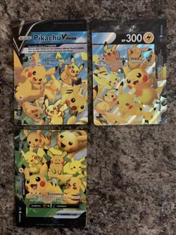 Pikachu V Union SWSH139 SWSH140 SWSH141 Pokemon (x3) Card Lot - Image 1
