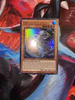 Yugioh! Dracotail Faimena JUSH-EN002 Ultra Rare 1st Edition Near Mint - Image 1