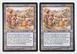 Two Magic The Gathering Soldevi Excavations Land Cards - From Mirage 1996 - Image 1