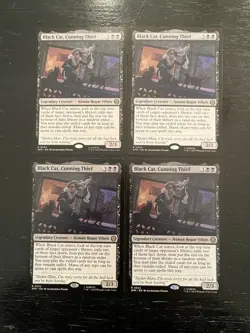 Black Cat, Cunning Thief X4X NM/M Marvel’s Spider-Man SPM Magic Gathering MTG - Image 1
