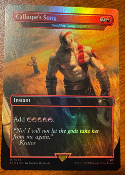 Calliope's Song Seething Song FOIL PlayStation Secret Lair Bonus MTG God of War - Image 1