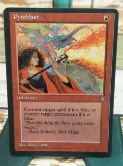 MTG Magic the Gathering Pyroblast (213/383) Ice Age LP - Image 1