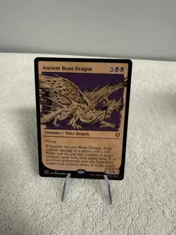 MTG Ancient Brass Dragon - Showcase Commander Legends: Battle for Baldur's Gate - Image 1