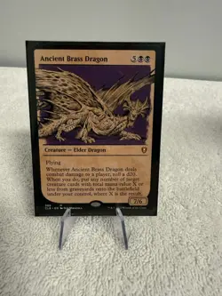 MTG Ancient Brass Dragon - Showcase Commander Legends: Battle for Baldur's Gate - Image 3