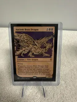 MTG Ancient Brass Dragon - Showcase Commander Legends: Battle for Baldur's Gate - Image 4