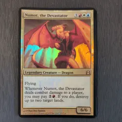 Numot , The Devastator - MP OVERSIZED Foil Commander 2011 CMD MTG - Image 1