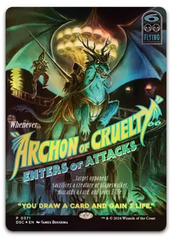 Archon of Cruelty (Showcase) #371 (Foil) (NM) Duskmourn DSC Magic MTG - Image 1