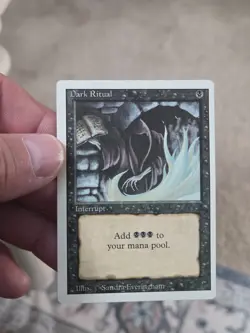 MTG Dark Ritual - Revised Edition Nrmt To Mt - Image 1