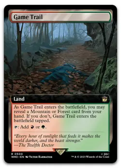 Game Trail (Extended Art) #500 (NM) Doctor Who WHO Magic MTG - Image 1