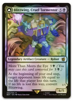 Blitzwing, Cruel Tormentor #4 (Foil) (NM) Transformers BOT Magic MTG - Image 1