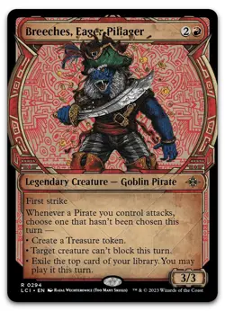 Breeches, Eager Pillager (Showcase) #294 NM Lost Caverns of Ixalan LCI Magic MTG - Image 1