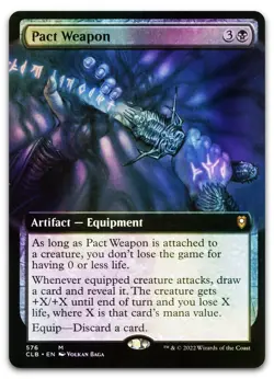 Pact Weapon (Extended Art) #576 (Foil) (NM) Baldur's Gate CLB Magic MTG - Image 1