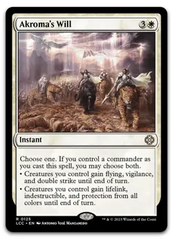Akroma's Will #125 (NM) Lost Caverns of Ixalan LCC Magic MTG - Image 1