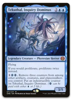 Tekuthal, Inquiry Dominus #71 (NM) Phyrexia All Will Be One ONE Magic MTG - Image 1