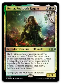 Yenna, Redtooth Regent #219 (Foil) (NM) Wilds of Eldraine WOE Magic MTG - Image 1
