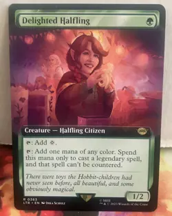Delighted Halfling (Extended Art) - MTG Lord of the Rings 0363 - Non-Foil NM - Image 1