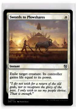 Swords to Plowshares 37 Commander: Aetherdrift Normal NM - Image 1